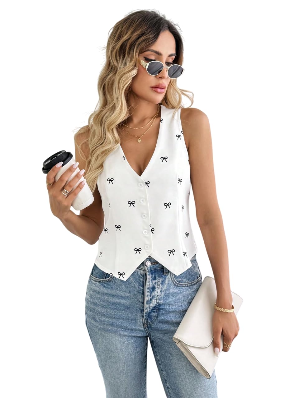 Women's Corset Waistcoat Vest | Sleeveless V-Neck Waist Coat | Formal Suit Jacket Korean Style Tops for Women