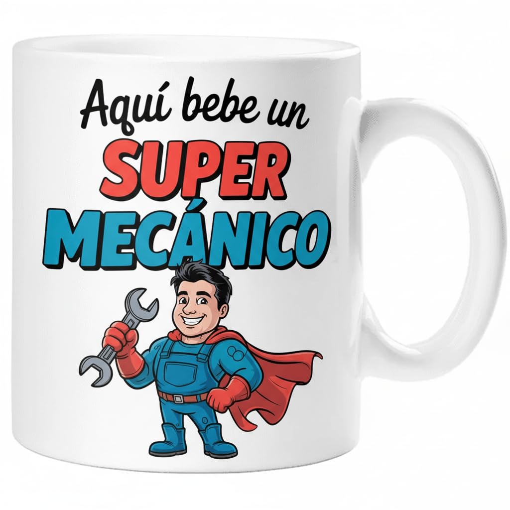 Taza SUPER POLICÍA – Regalo Original para POLICÍA | Taza de Cerámica 325ml con Diseño Superhéroe | Apta Microondas y Lavavajillas — view 71