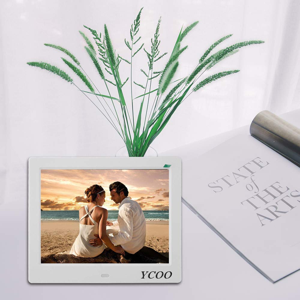 YCOO [Nuova versione] Orologio digitale con calendario con display digitale da 7 pollici, 12 allarmi per persone che vivono con demenza, perdita di memoria e Alzheimer (7 pollici bianco)
