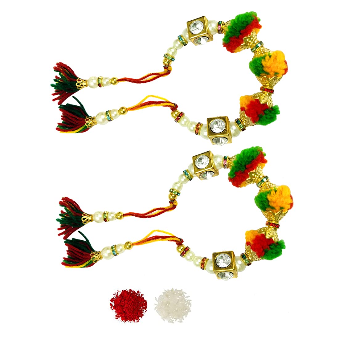 Evisha Alloy Traditional Bracelet Rakhi Chura Lumba For Women (multicolour) (B08BYXTSYZ) Amazon Price History, Amazon Price Tracker