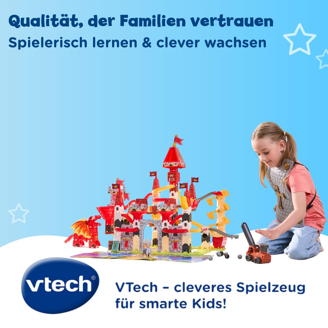 VTech Marble Rush Adventure Castle – Kugelbahn mit Lift, 171 Teile