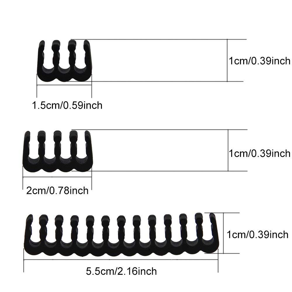 24 Stück Kabelkämme Transparent – Für 24-pin, 8-pin & 6-pin PC-Kabel (2,5–3 Mm)