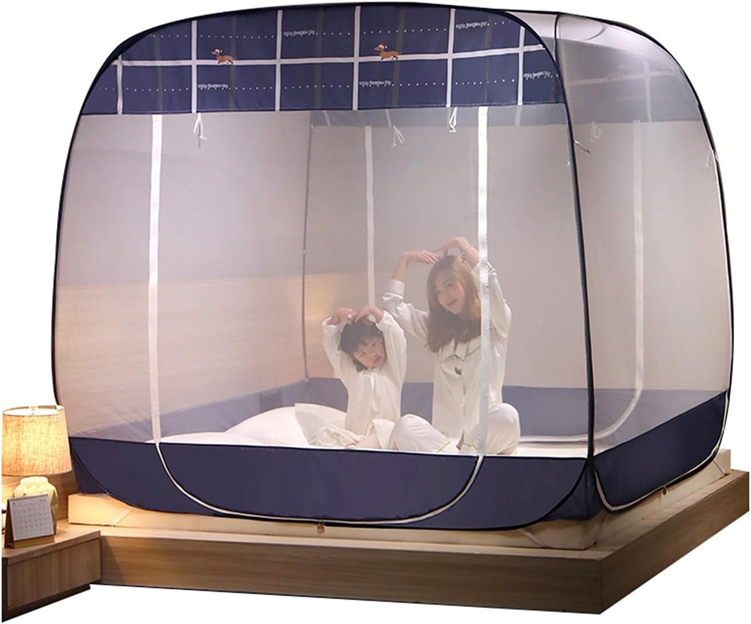 Moskitonetz, Einzelbett/Doppelbett, Moskitonetz, Outdoor, tragbar, Camping, Moskitonetz, Anti-Sturz-Mücken (1,2 x 2 m)