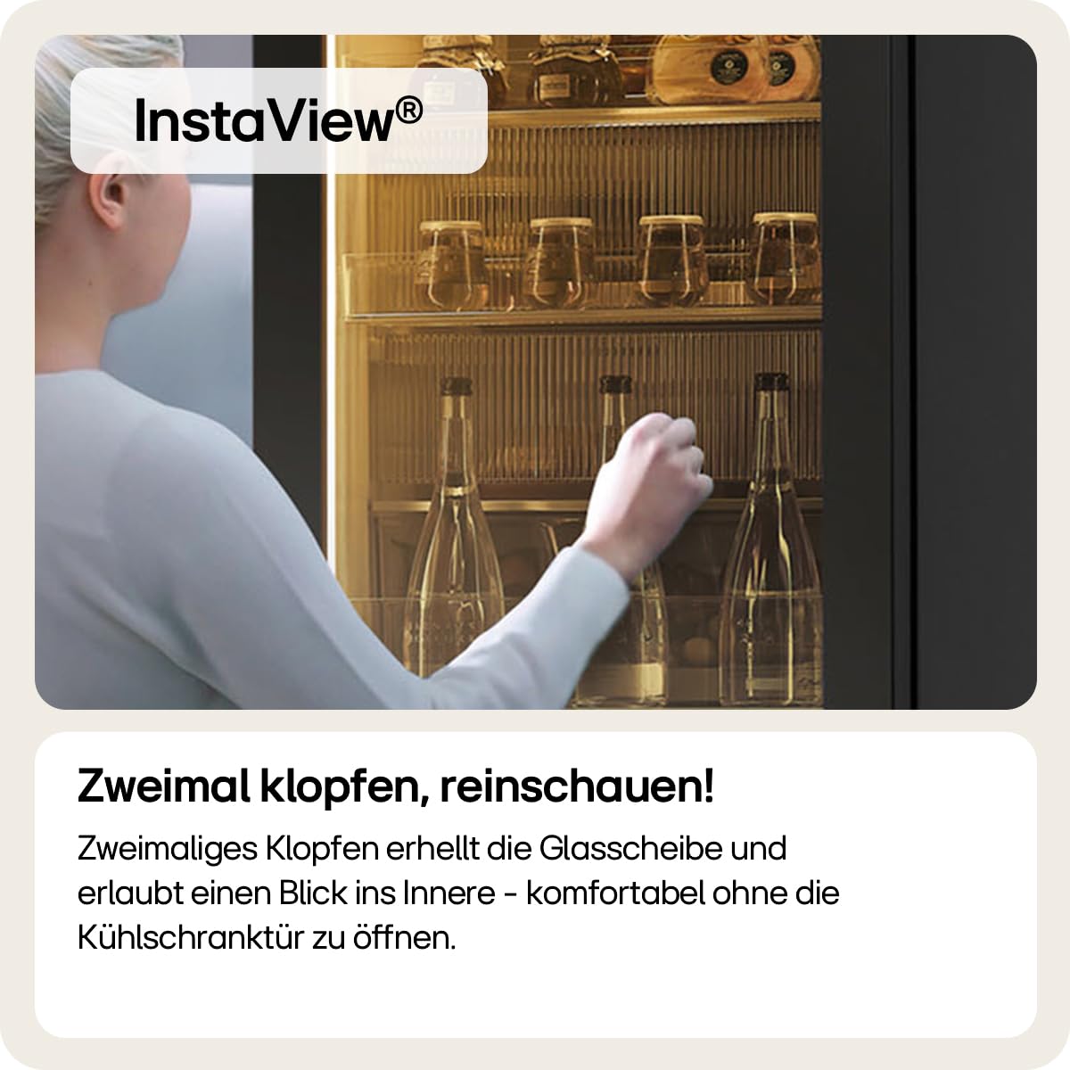 LG GMK961EV3E Multi-Door Kühlschrank mit Gefrierfach (646 L, Energieklasse E) mit InstaView, UVNano, Wassertank, LinearCooling, Total No Frost, Schwarz