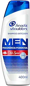 Head & shoulders & Shampoo Anticaspa Masculino com Old Spice Para Cabelo Oleoso 400 Ml, &