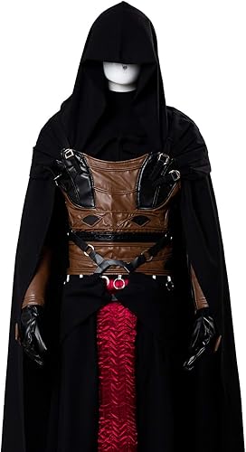 Miniatura 5 de Disfraz completo de túnica para hombre, disfraz de caballero con capucha para Halloween