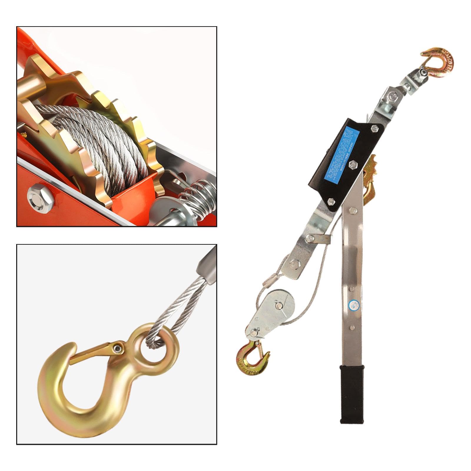 Turnbuckle Drahtspanner Kabelspanner Seilspanner Drahtseilspanner Manuell Verstellbar mit Doppelhaken für Handwerk Gartenbau Renovierungsarbeiten, 4T