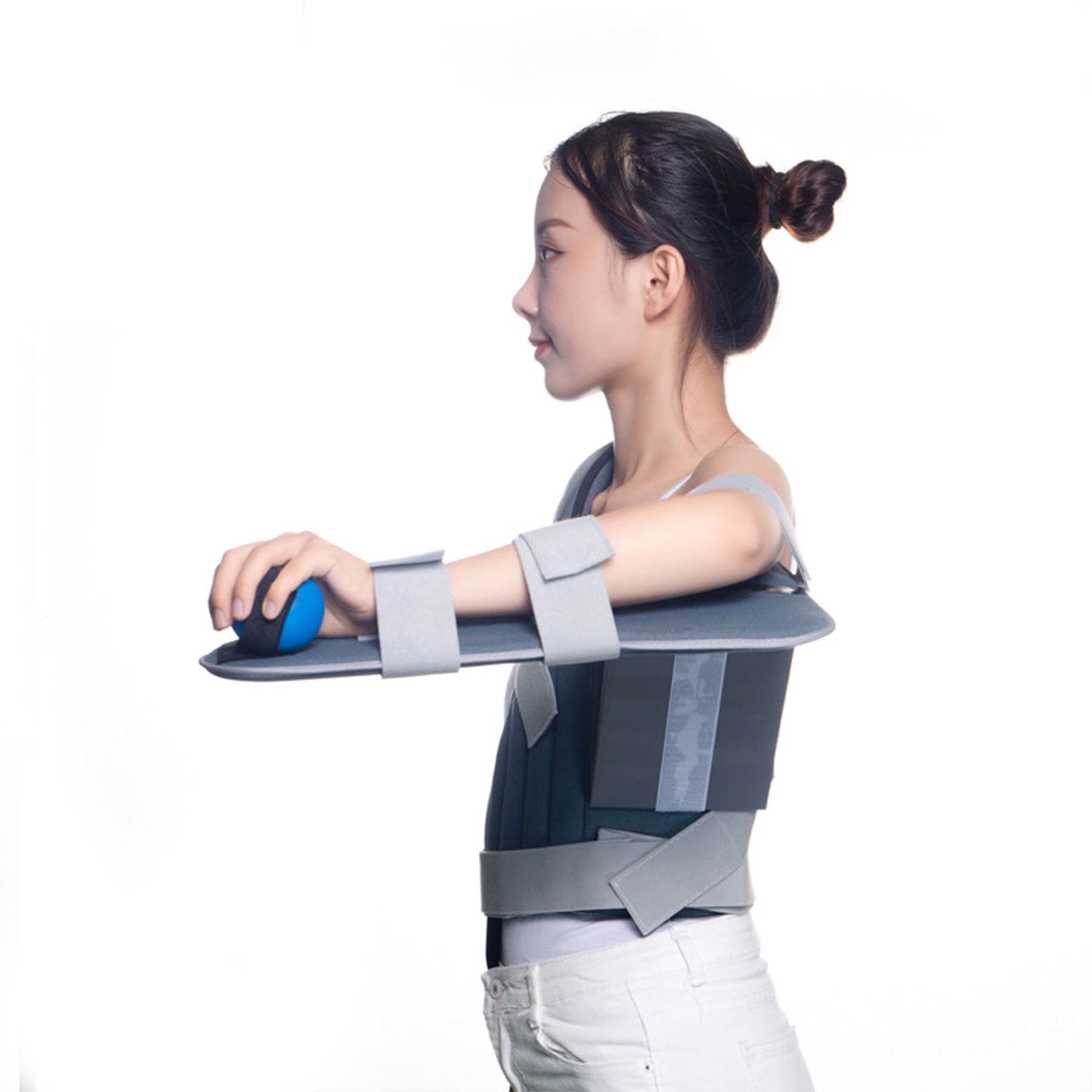 Inmovilizador Brazo Hombro Muñeca Ajustable Codo Antebrazo Manguito rotador Hombro Soporte para dislocación Esguinces Fractura Brazo Roto Dislocado Inmovilizador Ligero Transpirable