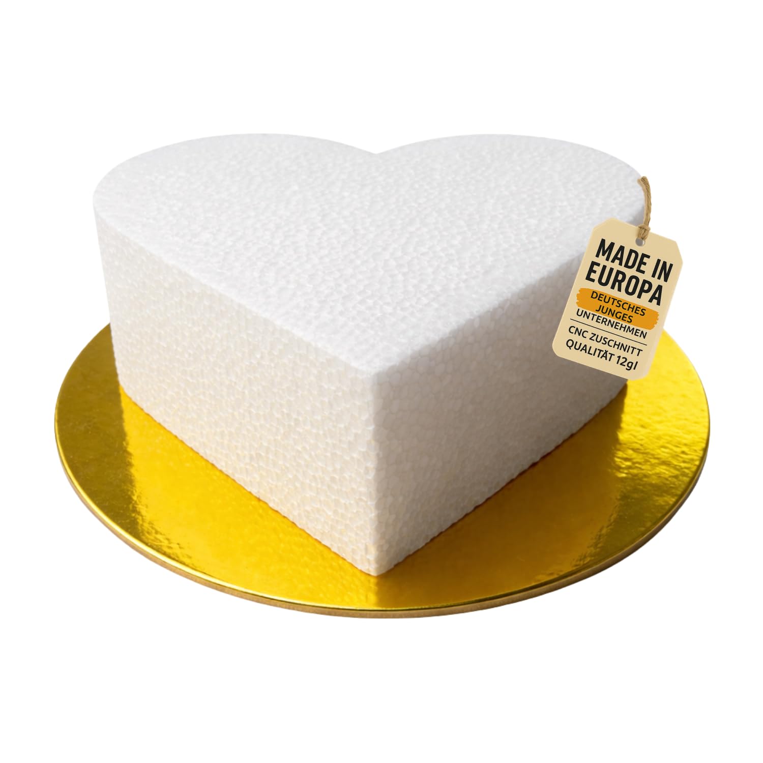 Fake Cake – Cuore Per Torta In Polistirolo, 10 Cm Di Larghezza, Altezza 7 Cm, Per Decorazioni E Pasticceria Creativa - 3