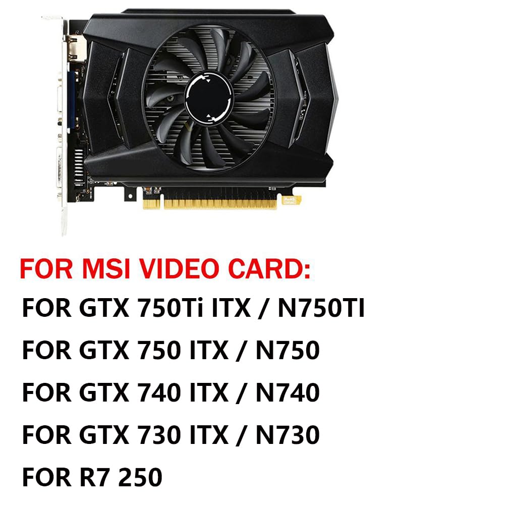 Amazon.com: Graphics Card Cooling Fans Suitable for MSI GTX 750Ti