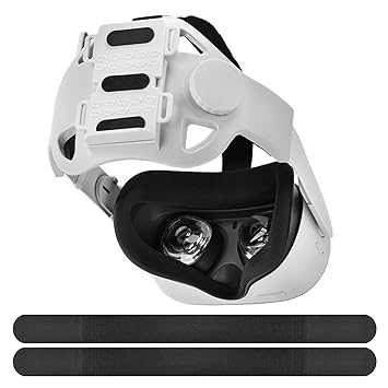 Ahroy Head Strap for Quest 2, Adjustable for Head Strap, Exclusive Designed Strap-Type Power Supply Bracket for Longer Game Time, Enhance Support and Reduce Pressure