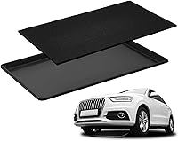 Uiifan Large Oil Drain Pan Set with No-Splash Foam Pad - 35x24x1.4 Inch Heavy Duty Drip Tray for Car Truck SUV Garage Floor Protection