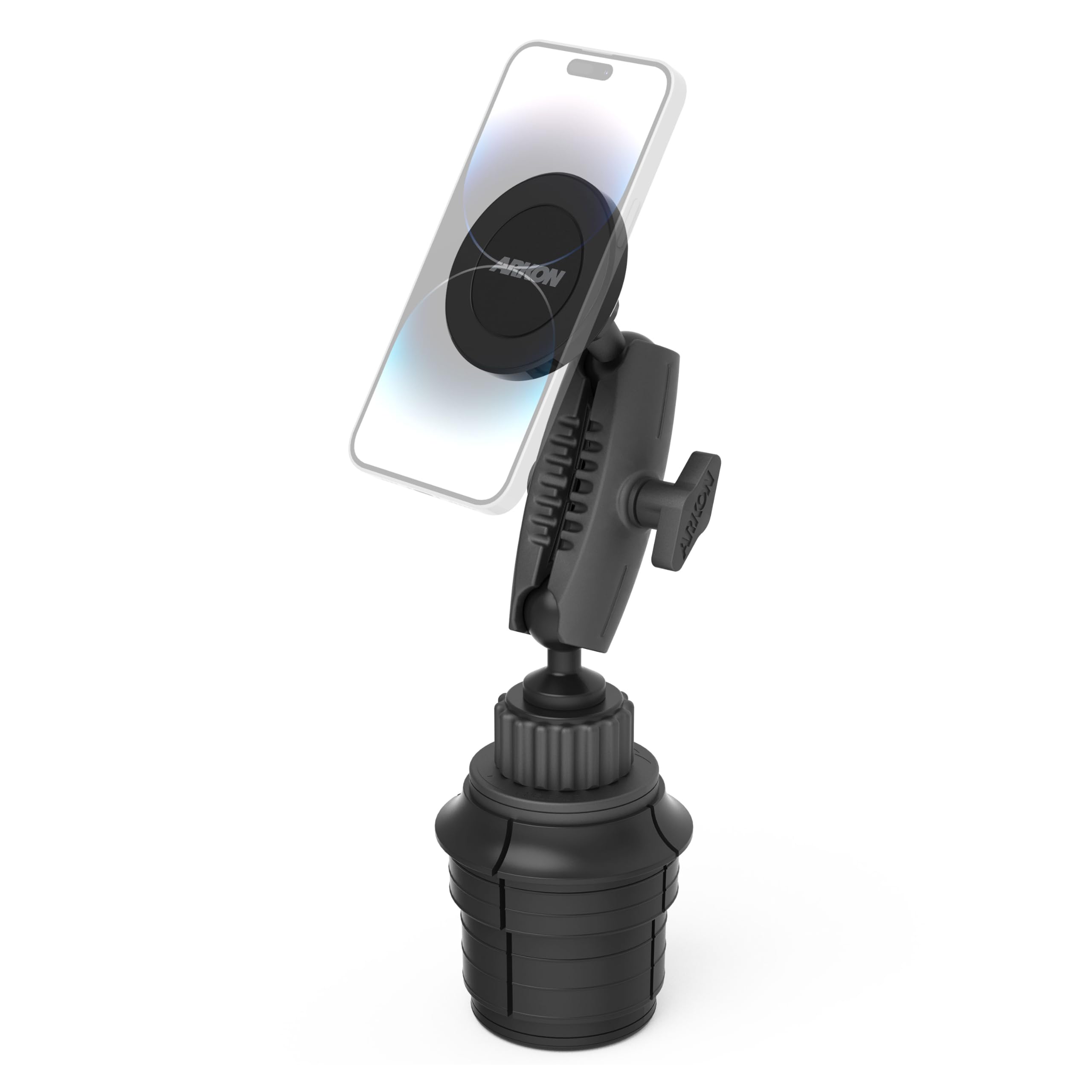 ARKON Mounts Magnetic Phone Holder Car Cup Mount Car and Truck Ready Compatible with iPhone MagSafe Extendable Cup