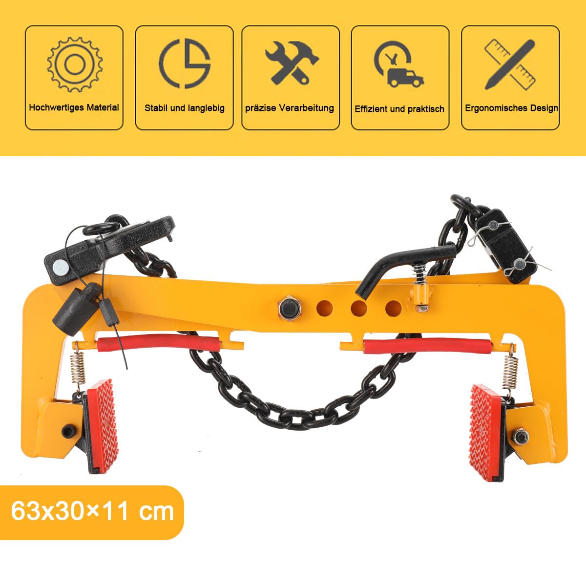 Pinces de Levage 12-36cm 325kg Pinces Levage Ouverture Réglable Pince de levage pour bordure, Verticale Pince Plaque Verticale pour Levée et Transport, Fixture Dalle Marbre