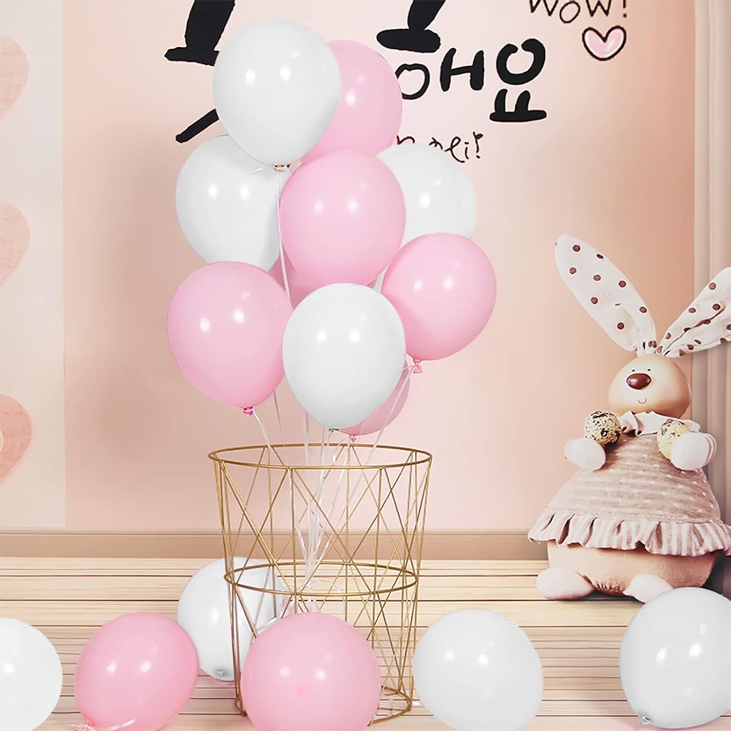 Pink and White Balloons - Image 4
