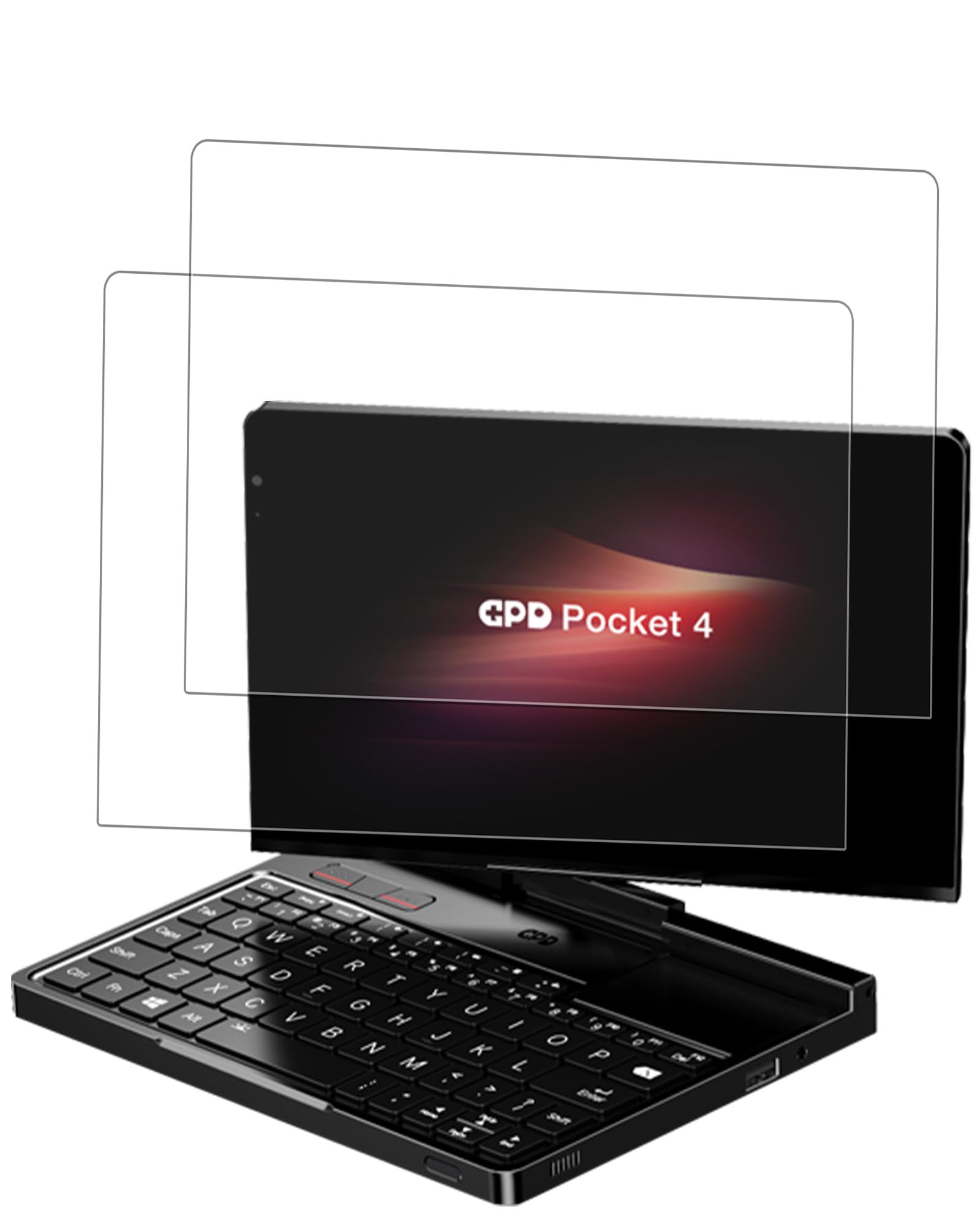 [2 Pack] Screen Protector for GPD Pocket 4 8.8-inch Screen Modular Full-Featured Handheld AI PC Tempered Glass Film,BOVUGAC Screen Protector for GPD