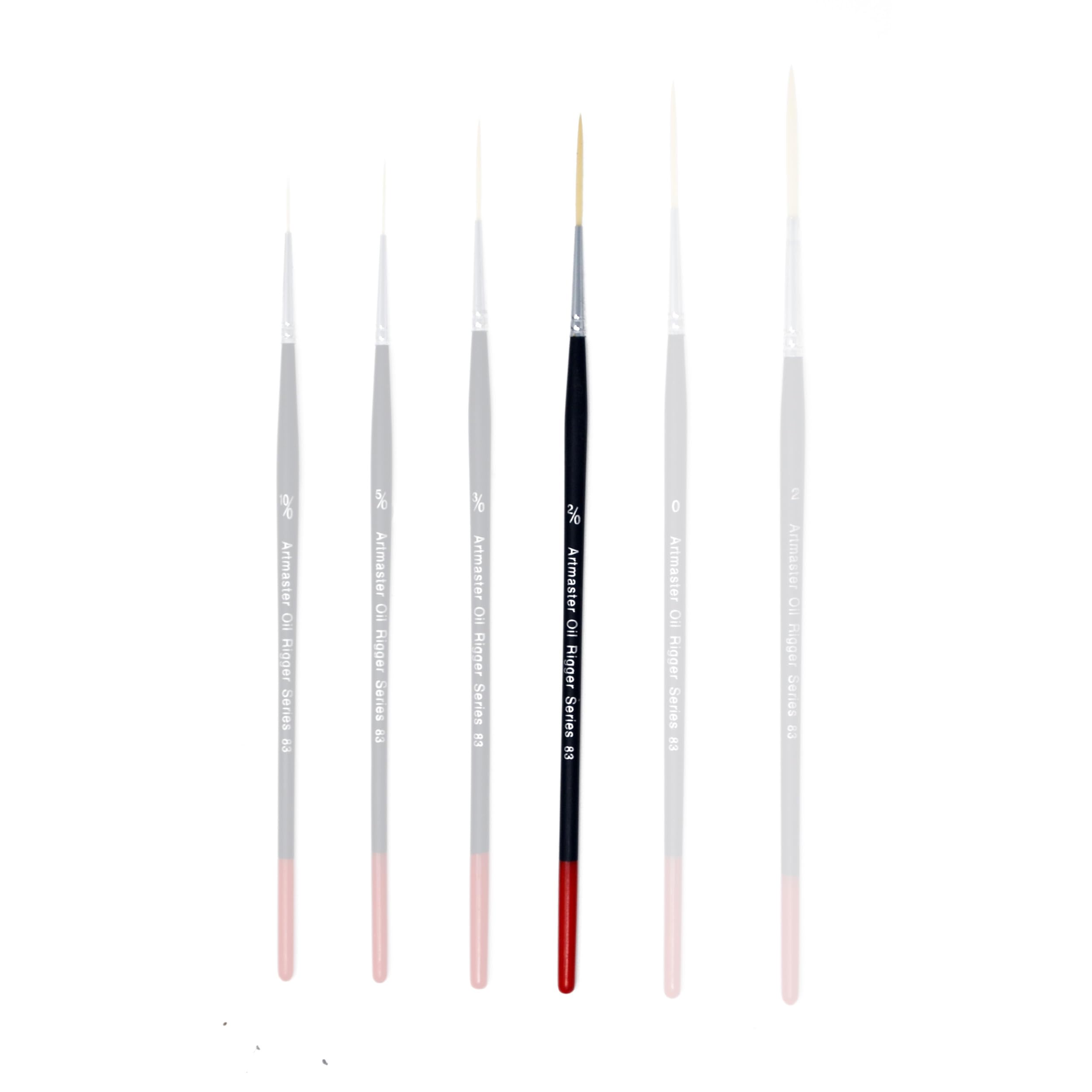 The Art Shop Skipton Artmaster Oil Paint Brushes | Series 83 Riggers | 6 Sizes (2/0)