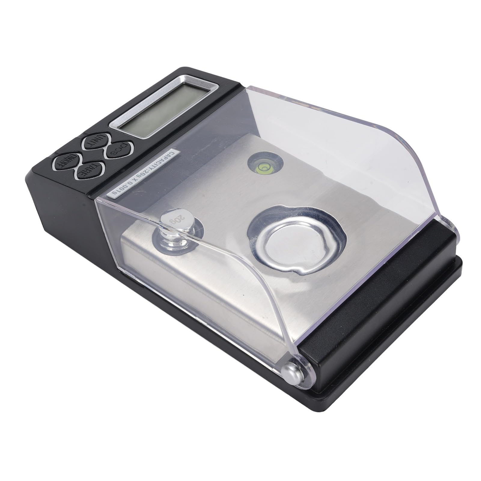 Balance numérique en milligrammes 20 g, 0,001 g, ultra précise, pour bijoux, poudre d'or, avec poids d'étalonnage, balance électronique portable pour chimistes, bijoutiers,
