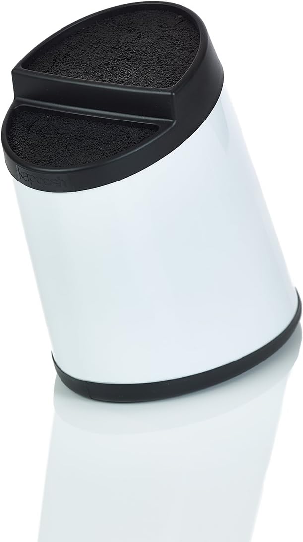 Kapoosh Rondelle Knife Block, White