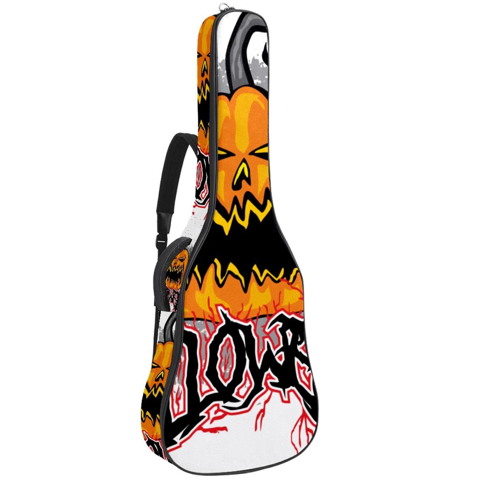 Funda Para Guitarra Eléctrica Víspera De Todos Los Santos Bolsa Guitarra Acolchada 6Mm Tela Oxford Impermeable Para Guitarra Acústica Y Clásica 40 41 Pollici