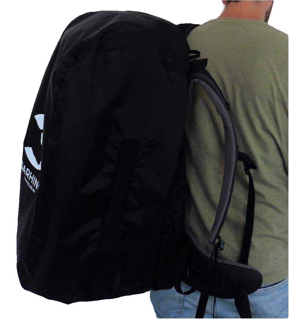 Housse De Pluie Réfléchissante Pour Sac à Dos 30-40 L - Étanche, Polyester 190T - Avec Sac De Rangement - Orange