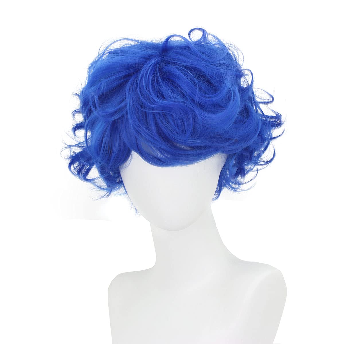 blue short wig