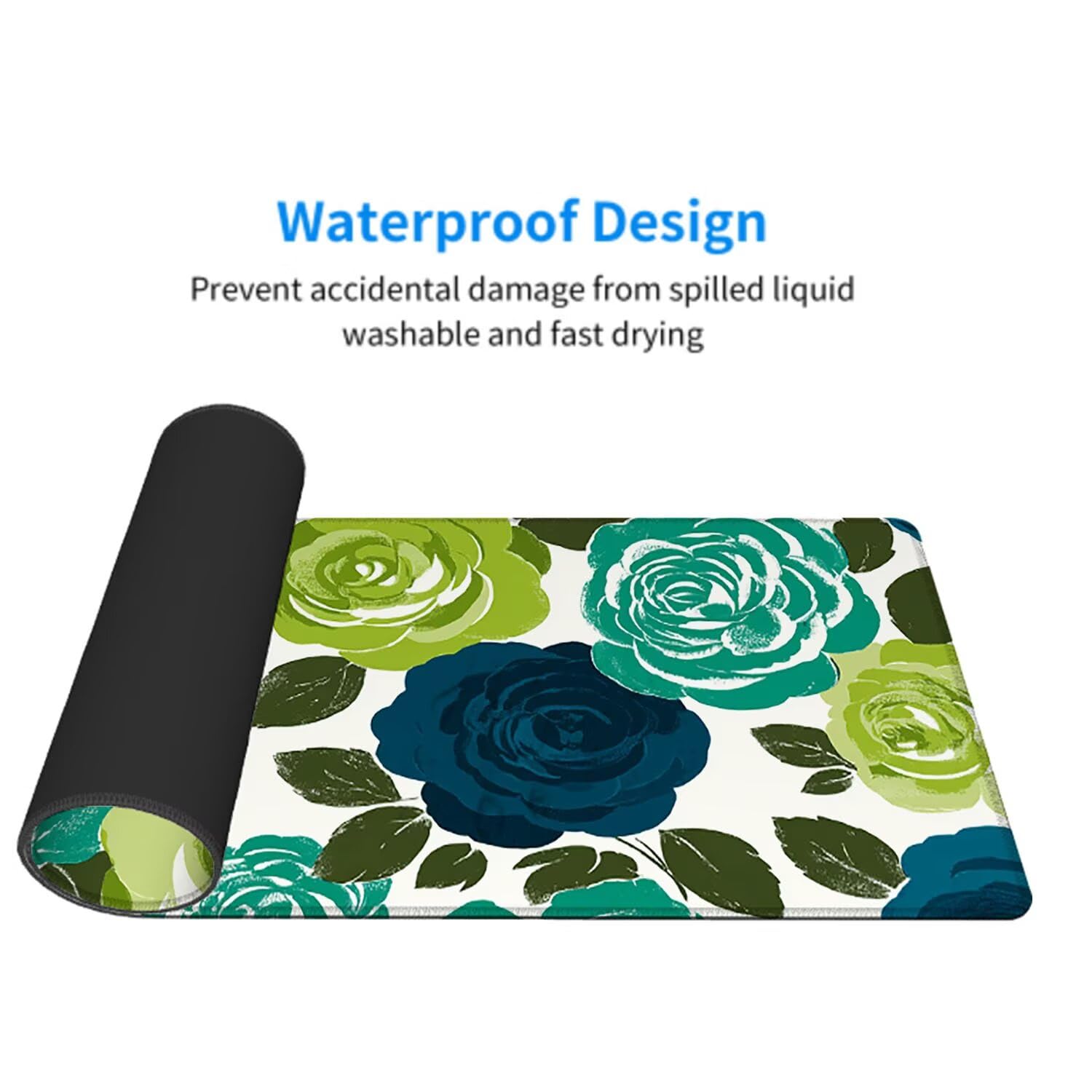 Abstrakcyjna podkładka pod mysz pod mysz pod mysz do gier XXL 1400 x 600 x 3 mm podkładka pod mysz gumowa kwiat duża podkładka pod rękę dla graczy akcesoria wodoodporne PC, do klawiatury laptopa w