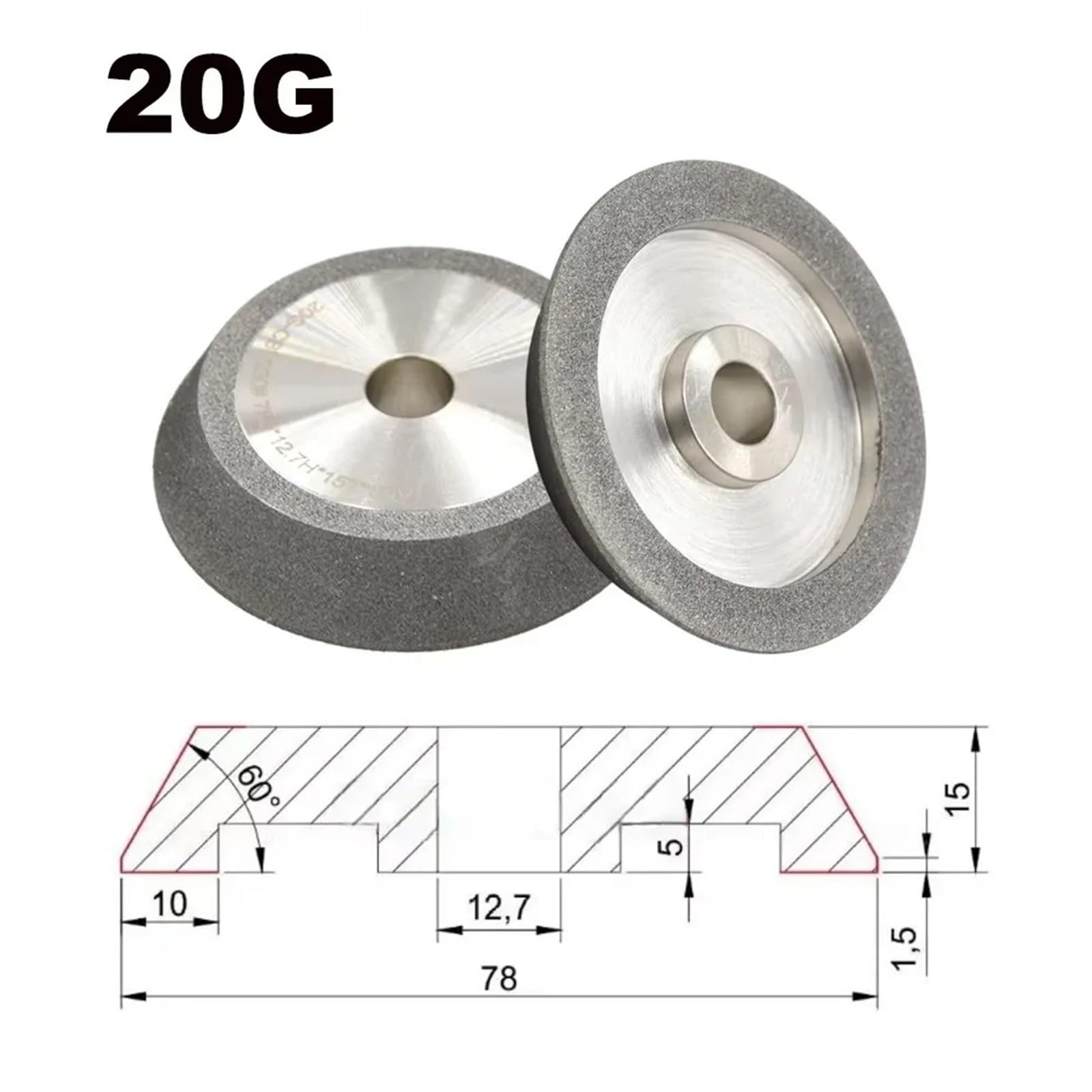 Diamentowa tarcza szlifierska MR-X3 CBN 78 mm MR-13B MR-20G MR-X1 MR-13D(13A D-CBN230)