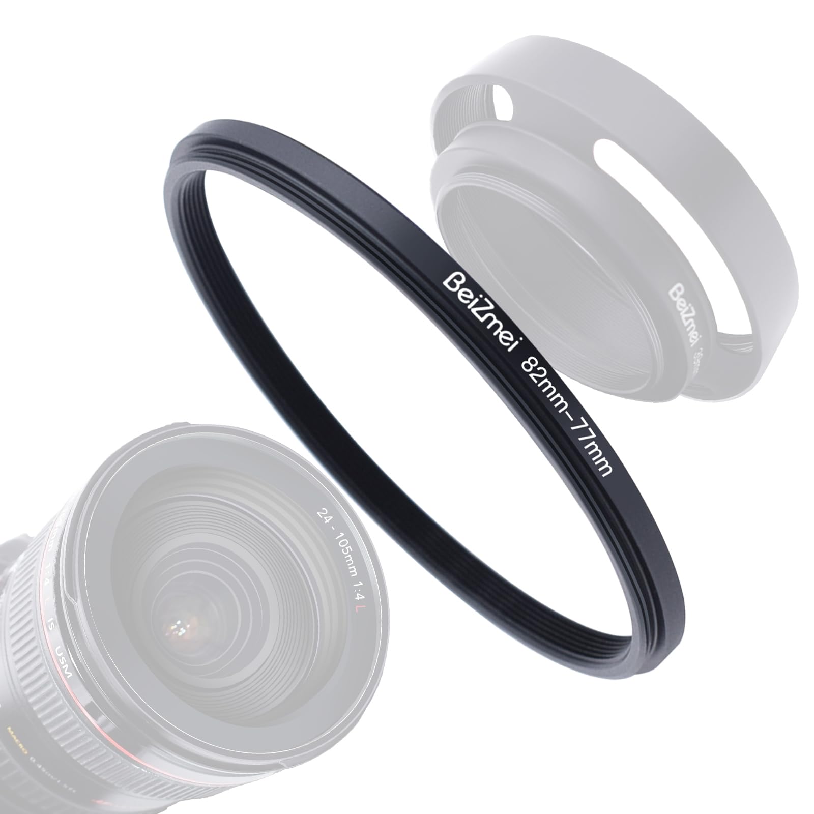 82mm a 77mm Anelli Adattatore Filtro Lente Compatibile con tutte 82mm le Obiettivo a 77mm UV ND CPL filtro,82mm lens to 77mm Filtro Ring