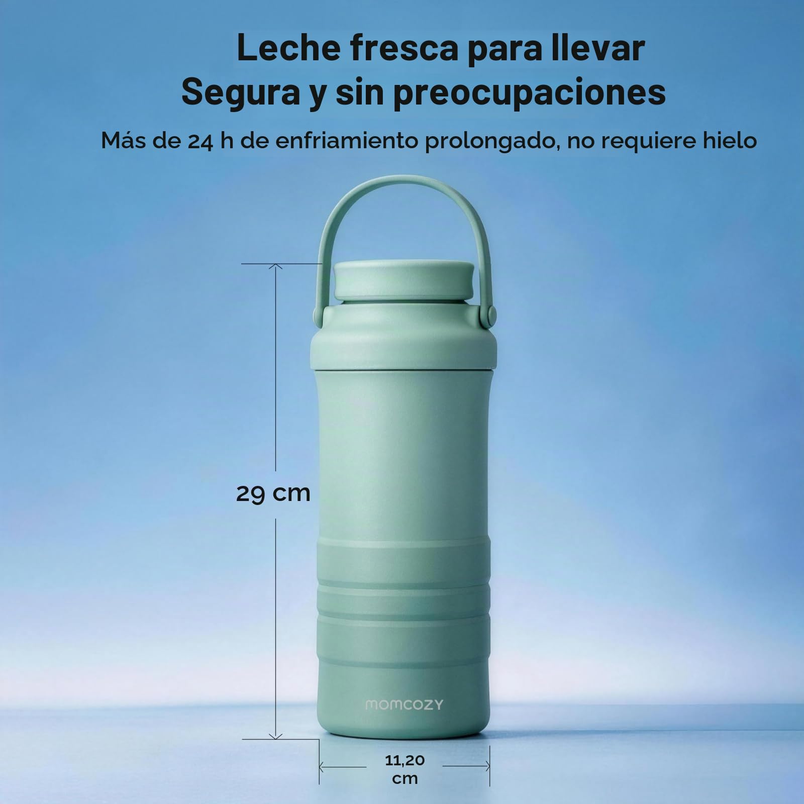 Momcozy Set Calienta Biberones MW05 y Enfriador Leche Materna CM01 500ml con Conservación de Leche Materna 24h, Portátil para Lactancia y Viajes