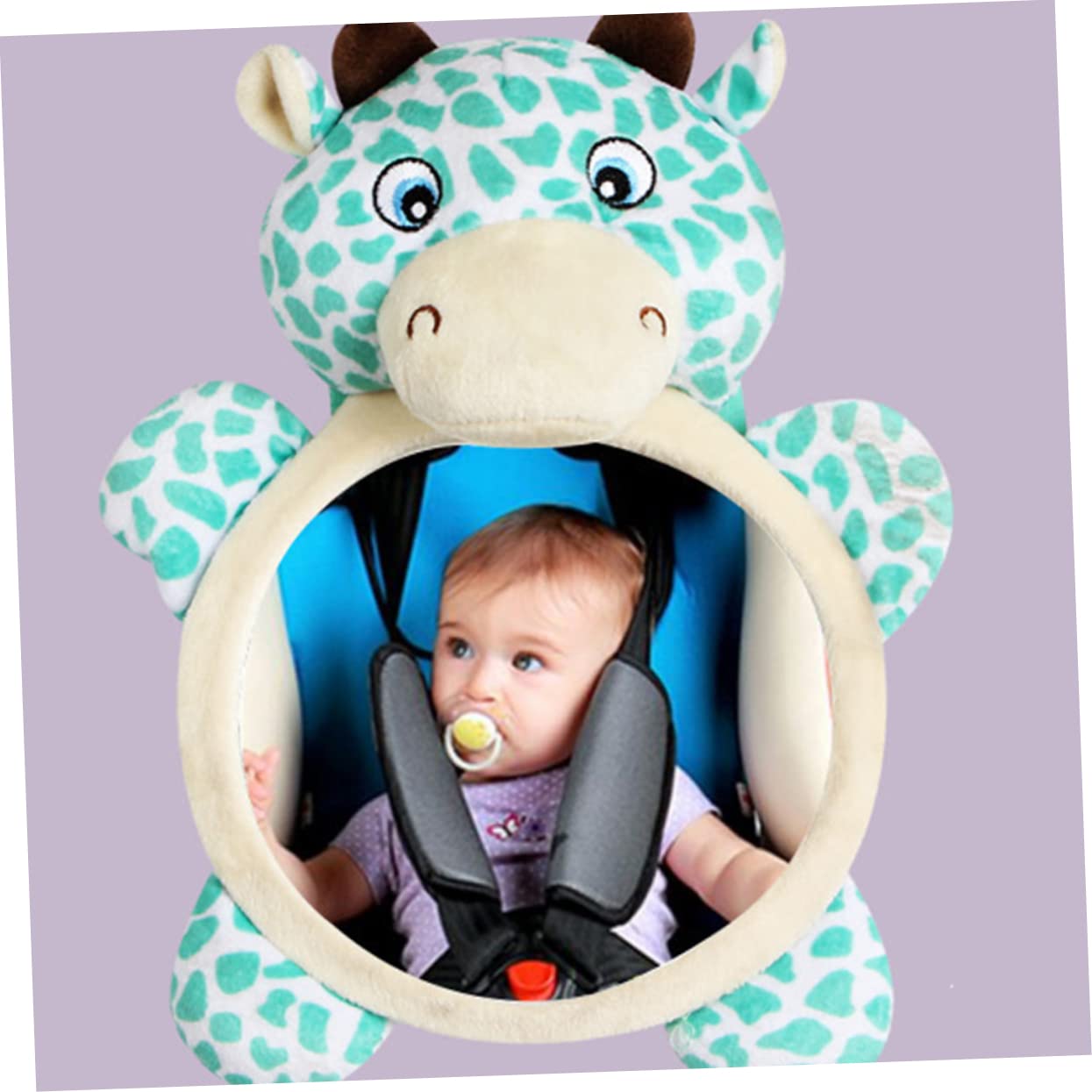 ULTECHNOVO 3piezas Espejo Retrovisor Para Bebés Espejo De Seguridad Ajustable Para Asientos Traseros Instalación Fácil y Base Rígida Diseño Adorable Motivo De Ciervo Para Madres
