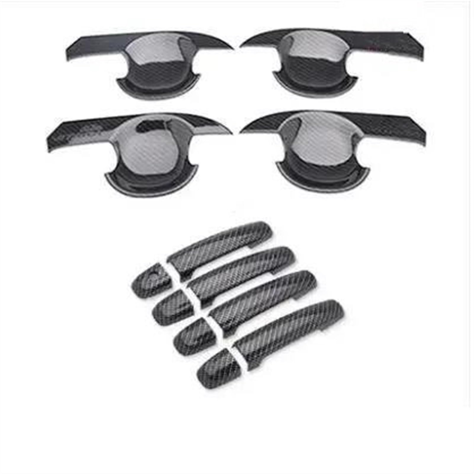 Csspdm E Carbon Fiber Chrom Car Door Handl Bowl Cover For Suzuki For Vitara 2015-2019 2018 2017 Accessories Sticker(E)