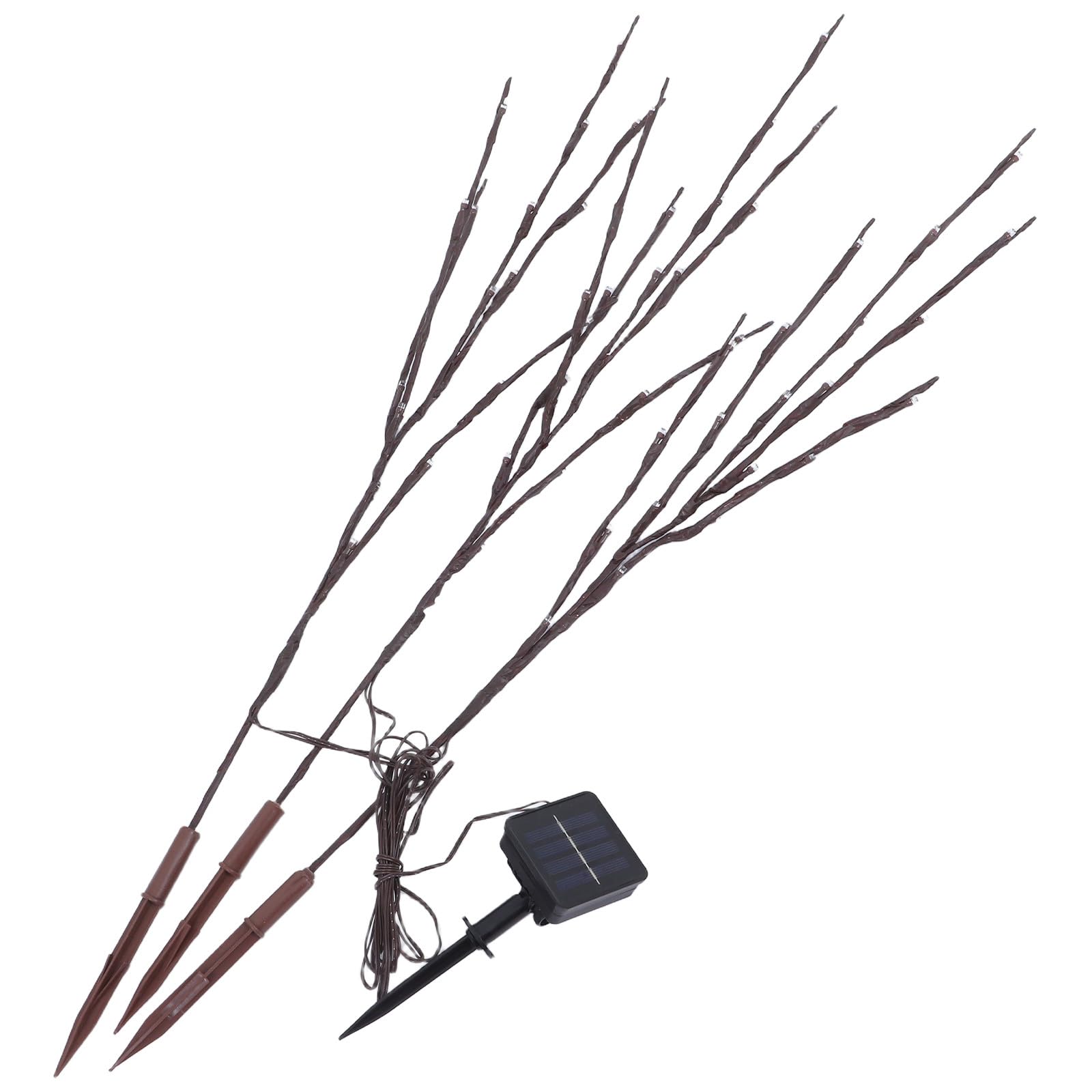 Lumières solaires pour branches d'arbre pour magie de Noël et fêtes