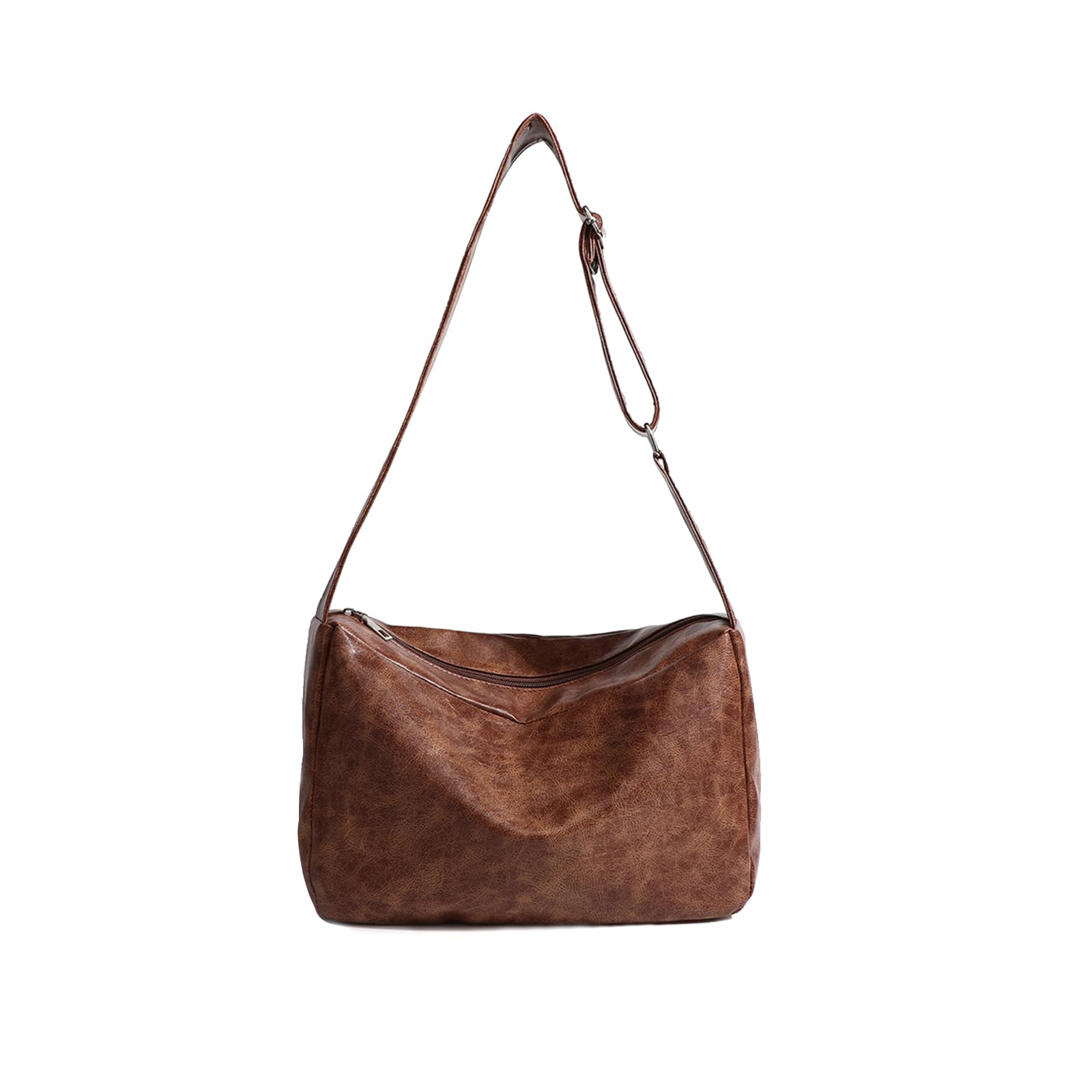 PORRASSO Women's Fashion Shoulder Bag Messenge Lady PU Crossbody Bag for Travel Work Daily Use