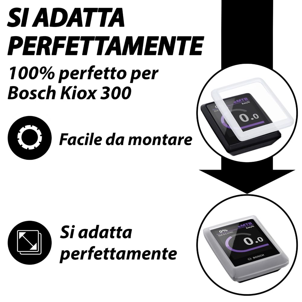 Copertura Protettiva Per Display Bosch Intuvia - Coperchio Supporto Nero (Bricksbtw)