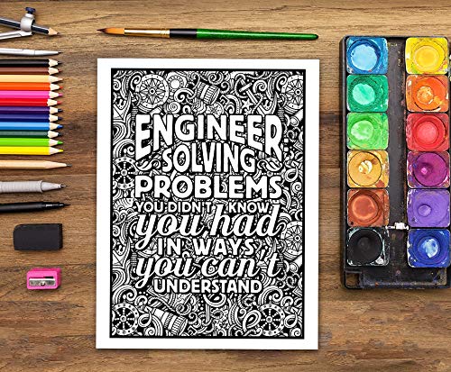 Engineering Life: A Snarky Adult Coloring Book for Engineers image 5