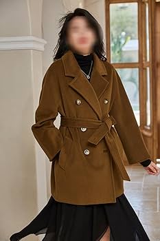 Amazon.com: ZUIAI Women's Wool Jacket OL Soft Short Wool