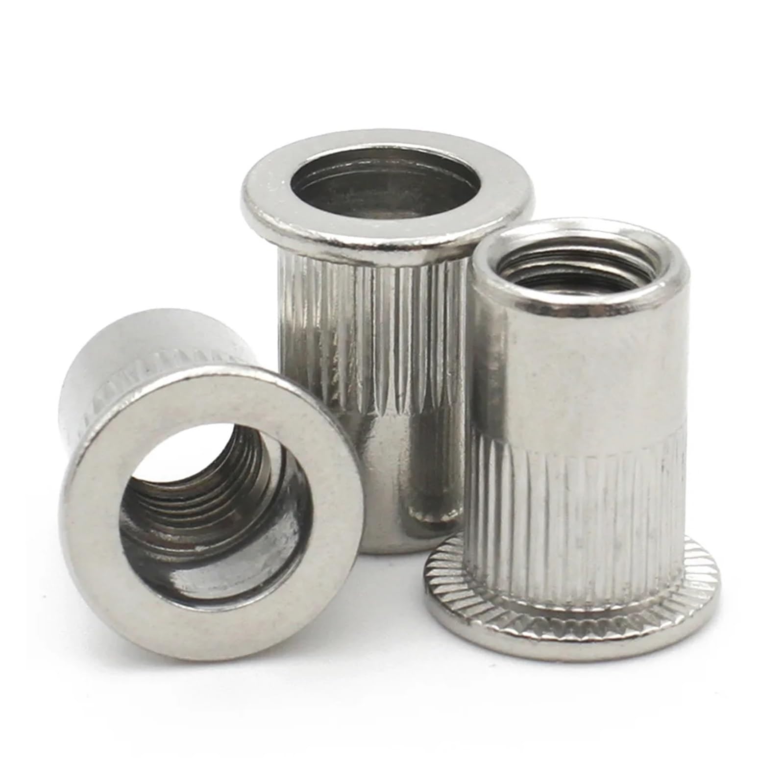 2-30 pz 304 In Acciaio Inox Rivetto Cieco Dado Rivnut M3 M4 M5 M6 M8 M10 M12 Zinco Placcato Inserti Filettati for alloggiamenti Pannelli(304,M12(50pcs))