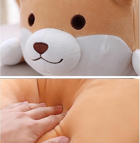 Miniatura 3 de Shiba Inu - Almohada de peluche para perro diseño de Corgi Akita con peluches regalo de San Valentín Navidad sofá 15 pulgadas Brown Blink, Brown