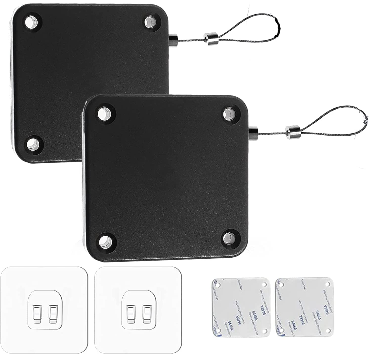 Chiudiporta Automatico Senza Forare - Adesivo 3M, 1200N Di Resistenza, Cavo 1,2m - Foto 4