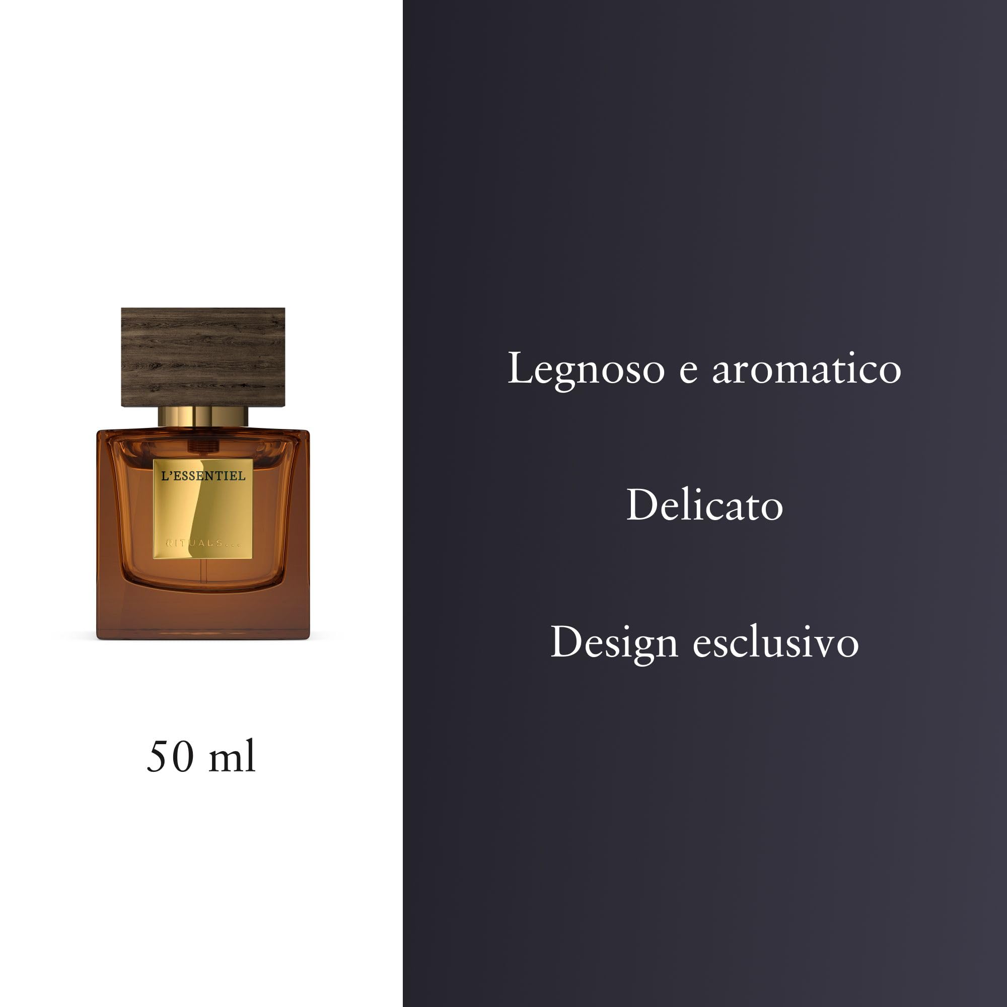 RITUALS Homme Eau de Parfum męska woda perfumowana, kardamon i drzewo sandałowe, 50 ml | Szlachetne perfumy, długotrwały zapach, wysokiej jakości nuty zapachowe, 50 ml