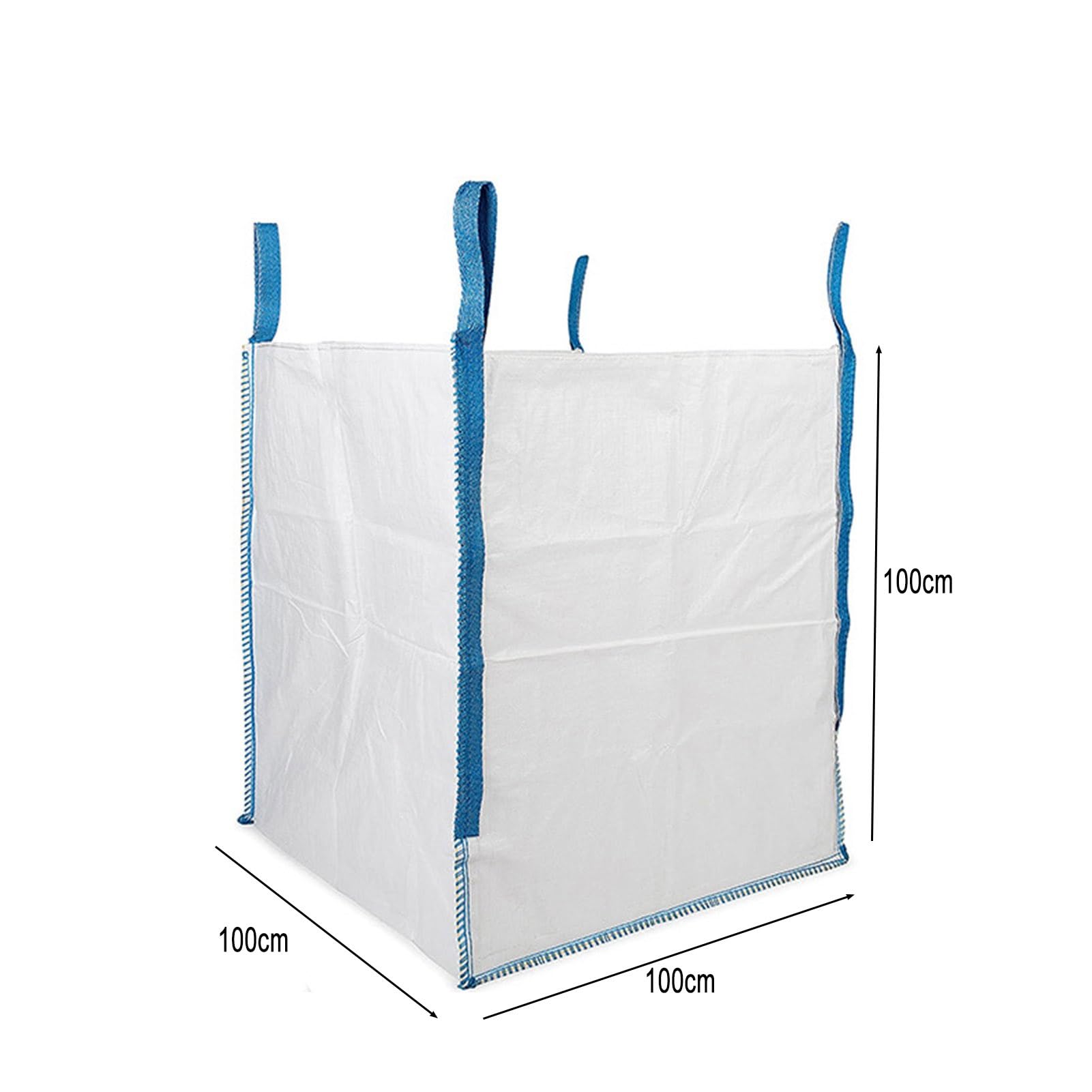 Sacchetti In Tessuto Morbido, Sacchi For Contenitori Resistenti All'usura, Sacchi For Rifiuti In Polipropilene For Forni For Demolizioni E Costruzioni, For Materiali Da Costruzione(4PCS,100*100*100)