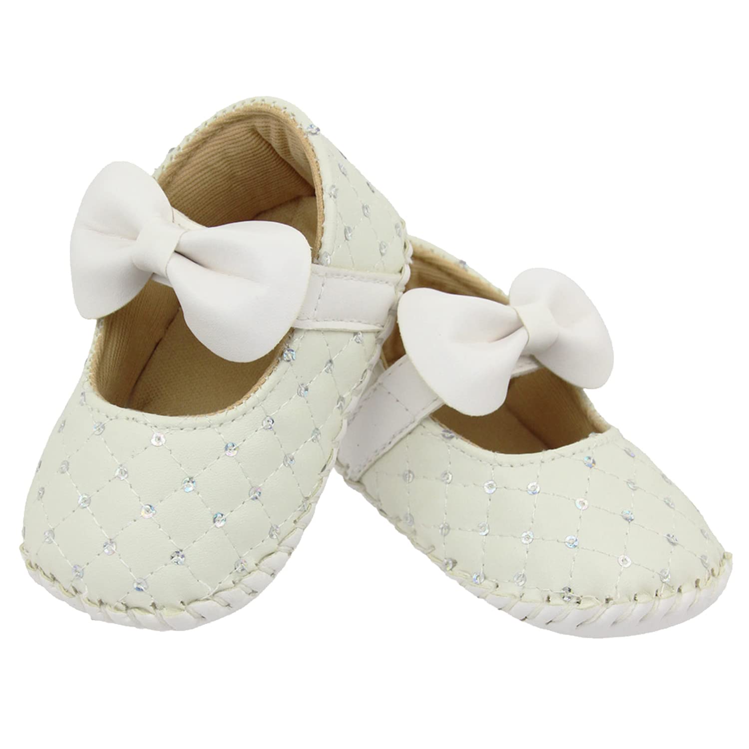 6 To 12 Months Baby Girls Synthetic Leather Self design Sandal Booties-BT1620