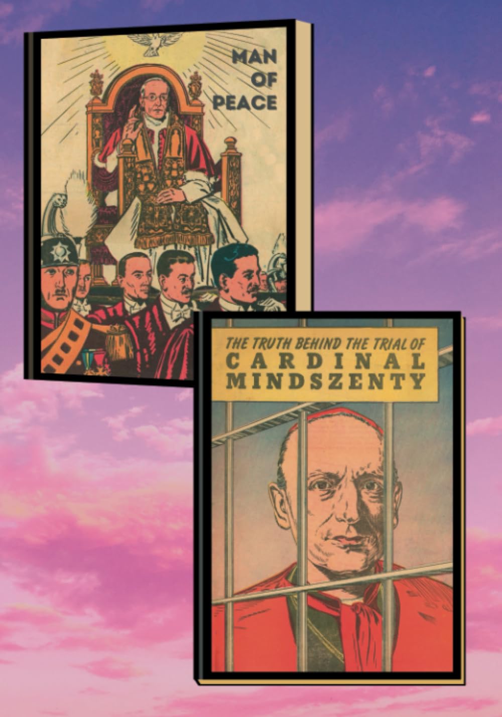 Man of Peace and The Truth Behind the Trial of Cardinal Mindszenty: Catholic Comics about Pope Pius XII, Communism, and the Fight for Christ (Traditional Catholic Graphic Novels)