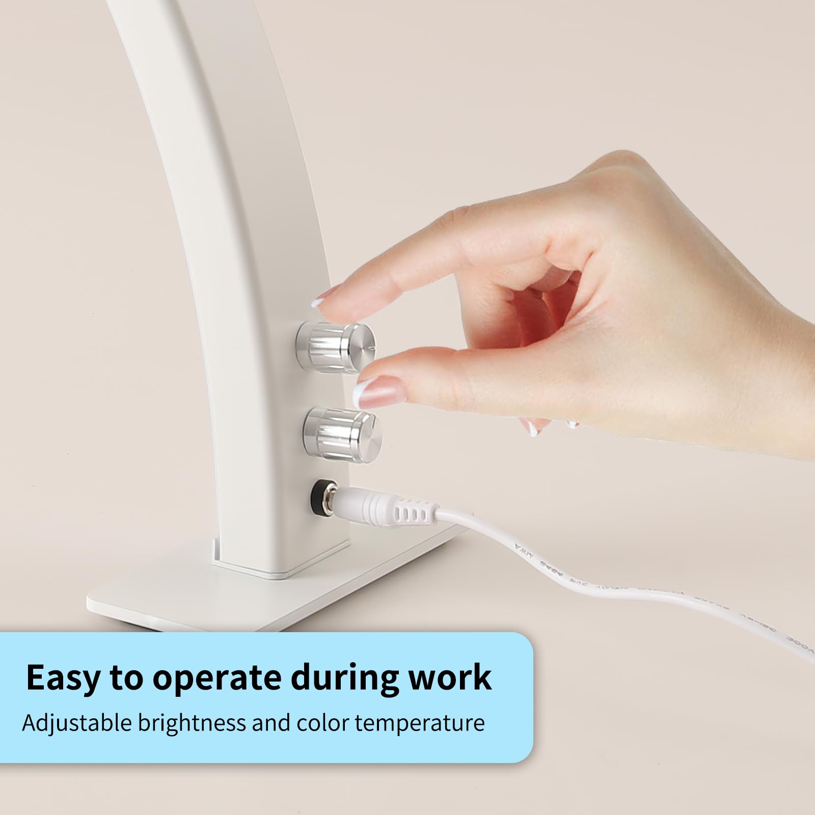 Amazon.co.jp: ハーフムーン ネイルライト デスク用 ノブ付き 29インチ