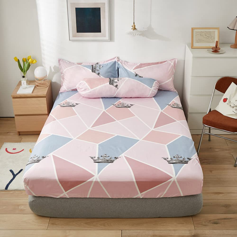 Drap housse élastique 150x200x25 cm en microfibre pour matelas deux personnes