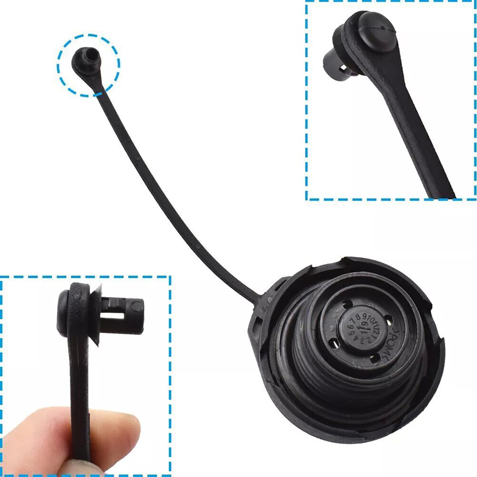 Pokrywa zbiornika paliwa, do Audi VW Golf 3, 4, 5, 6, A4, A6, A8, Jetta, Passat 1J0201550A, 1H0201553B