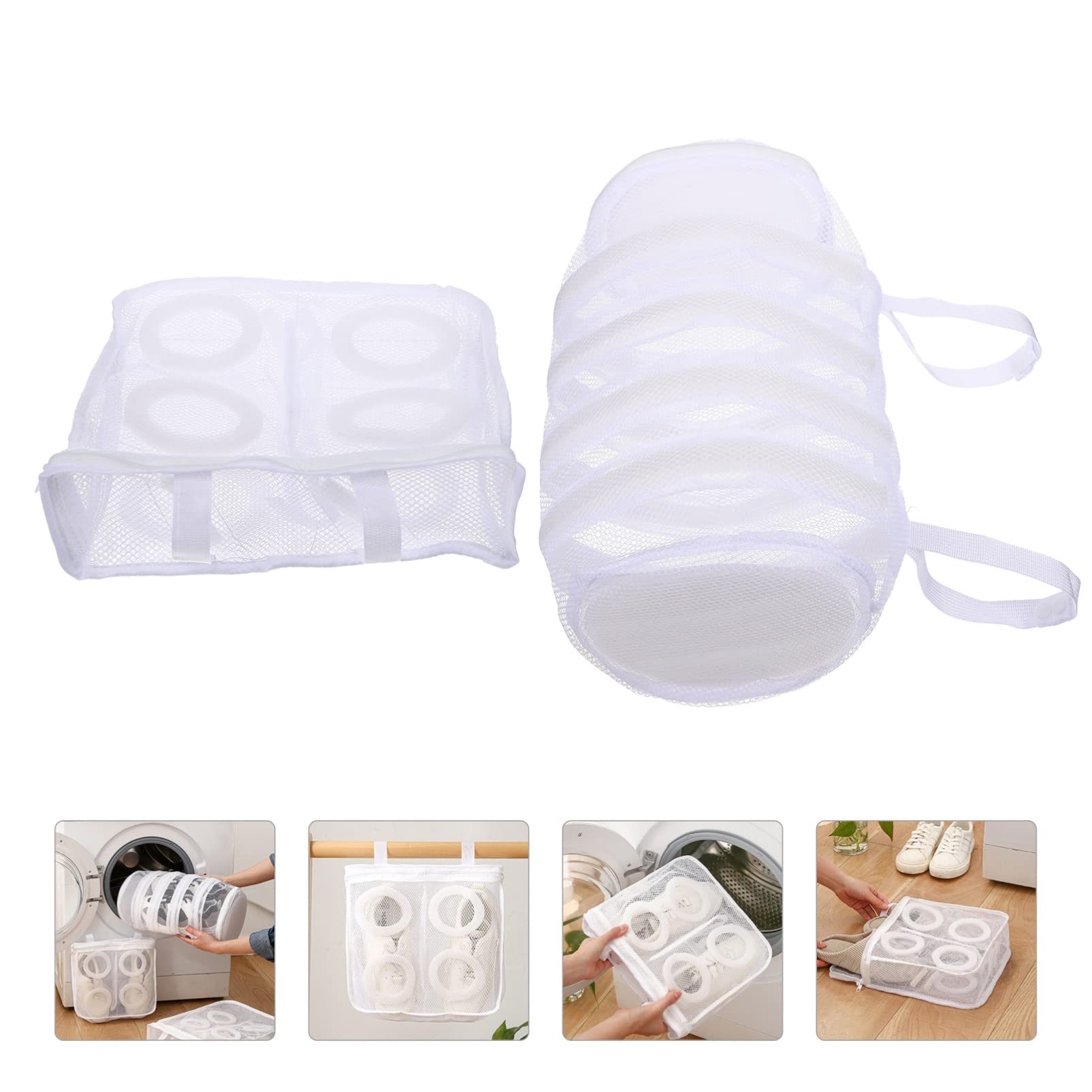 PRETYZOOM 3 Set Sacchetti Lavaggio Scarpe Borse Per Sneakers Resistenti E Riutilizzabili Per Pulizia E Asciugatura Scarpe Organizzazione Viaggio E Casa 2 Pezzi*3