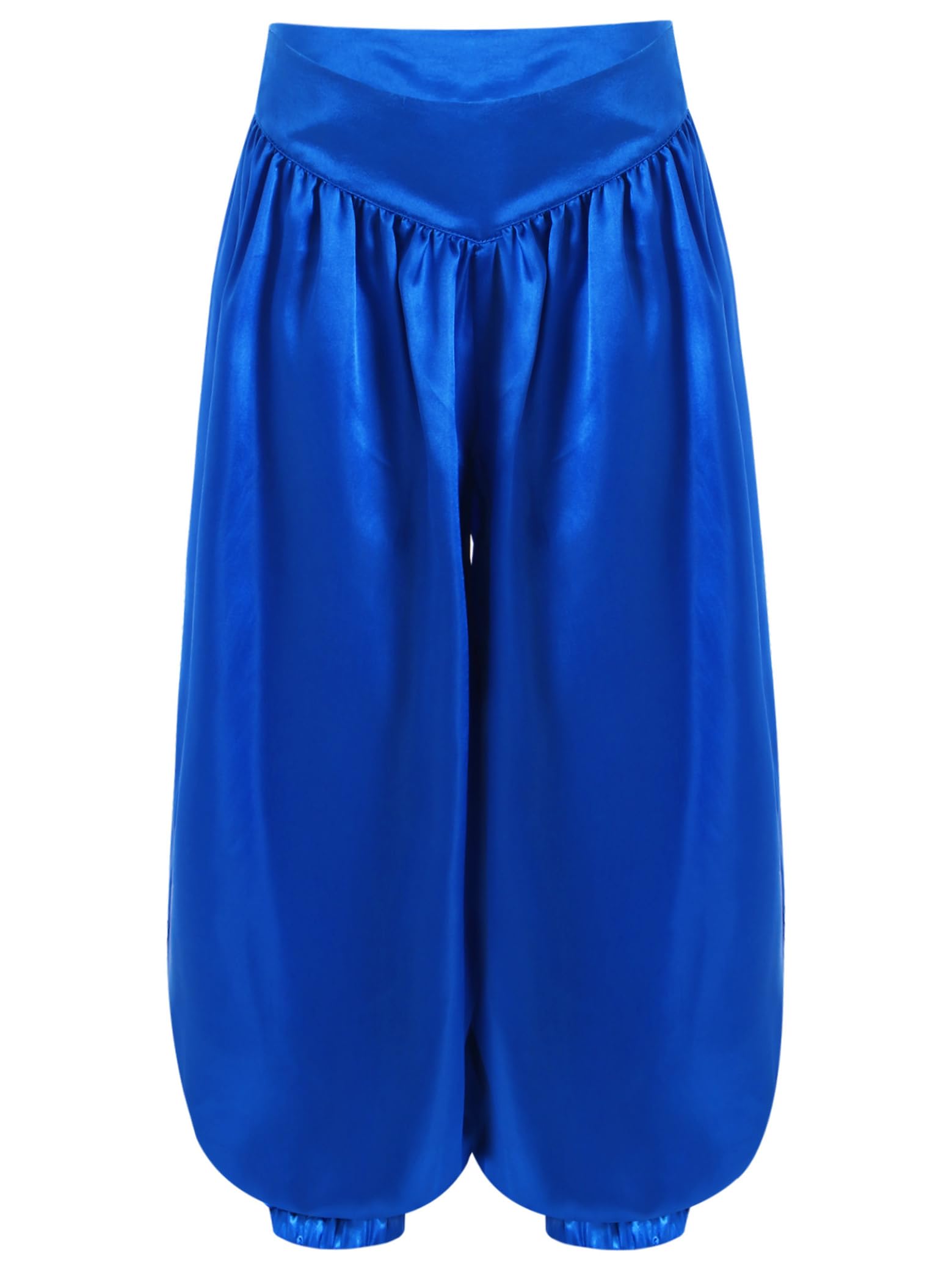 Sxiwei Aladinhose Mädchen Kinder Satin Tribal Arabisch Hose Lose Bauchtanz Pumphose Party Performance Kostüm