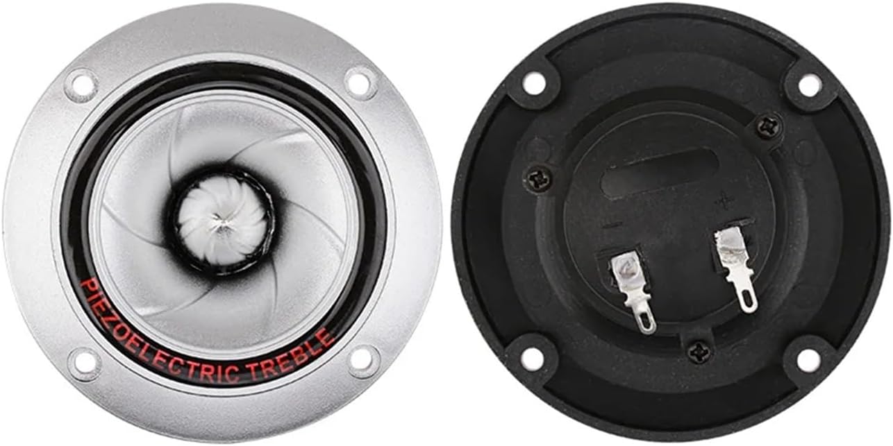 2Pcs Audio Tweeter Piezo Speakers 100W Horn Piezoelectric Sound Speaker Driver Treble Buzzer Loudspeaker